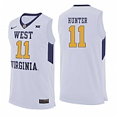 West Virginia Mountaineers 11 D'Angelo Hunter White College Basketball Jersey Dzhi,baseball caps,new era cap wholesale,wholesale hats